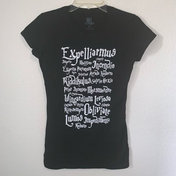 Teefury Harry Potter Spells Curses T Shirt Tee Sm - Picture 2 of 4